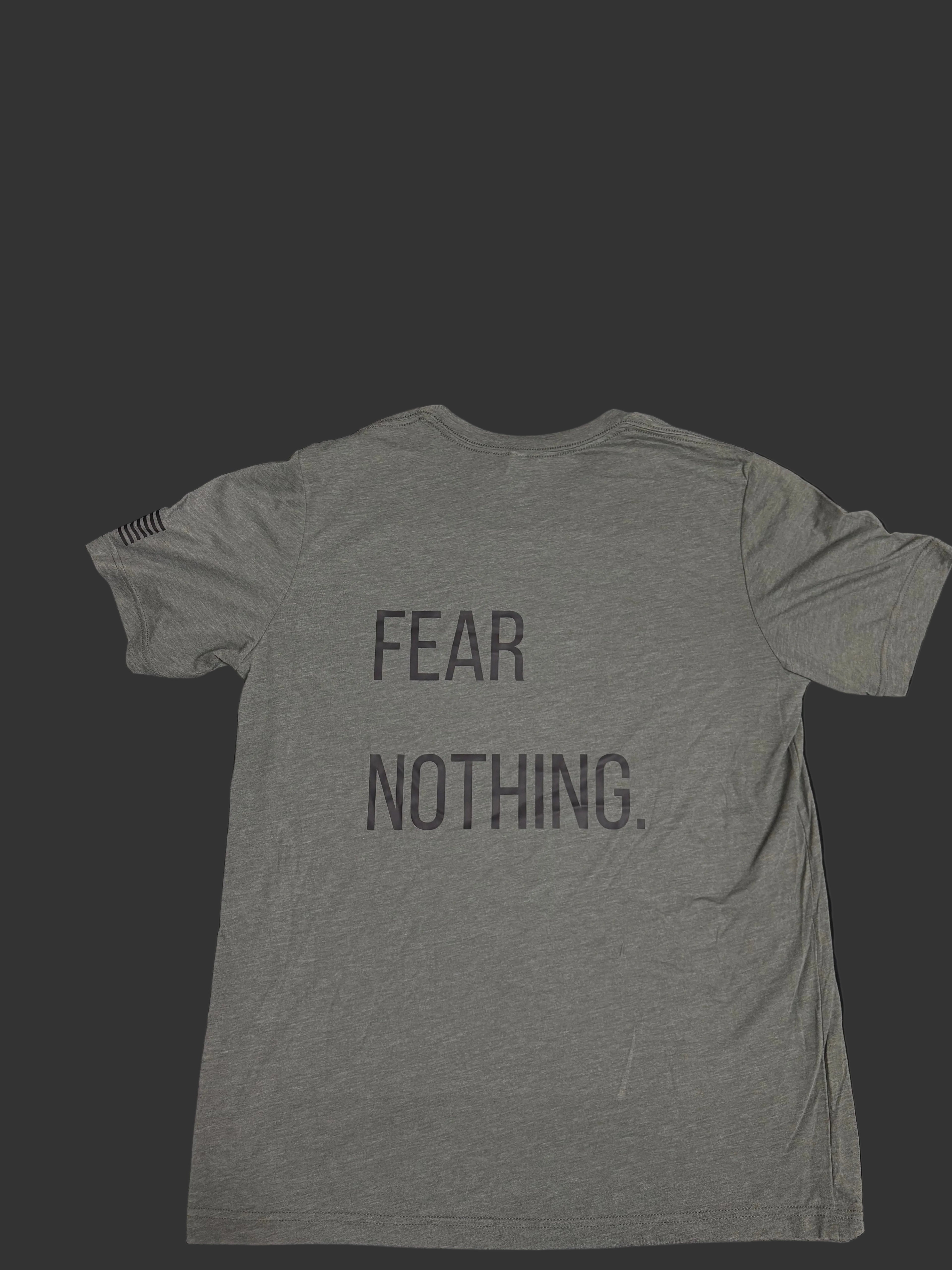Fear Nothing Military Green Triblend